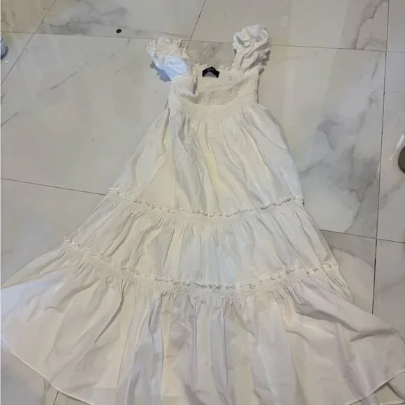 Elegant White sundress. BY OPT #14 - Picture 5 of 9